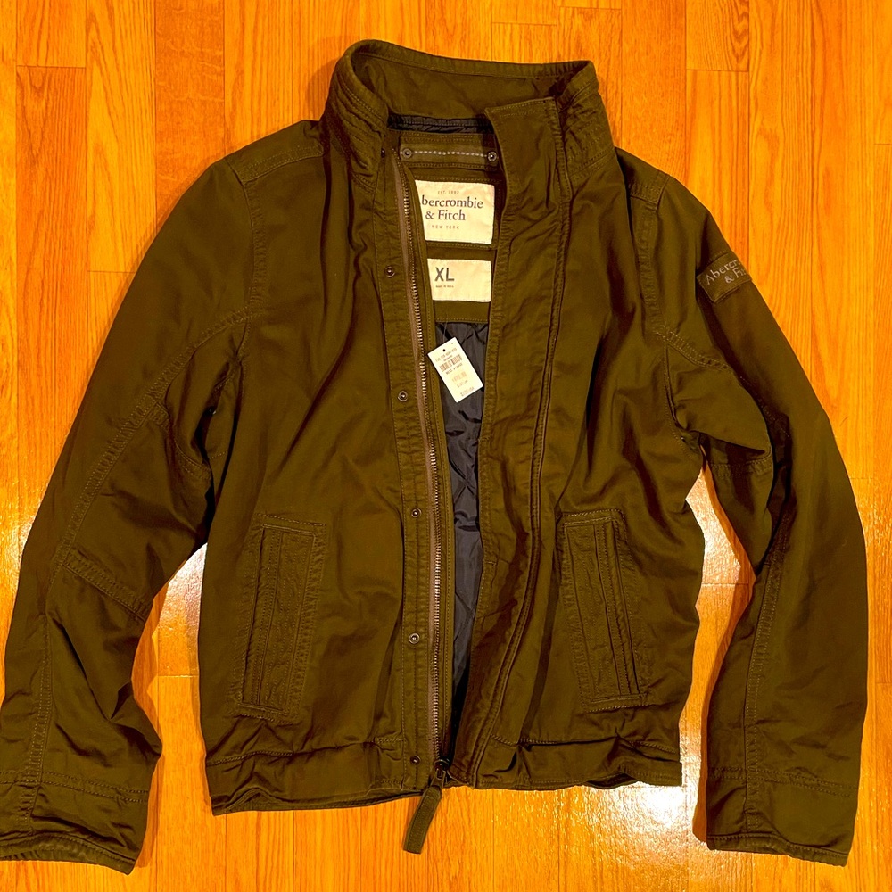 Abercrombie and Fitch Olive Jacket size XL